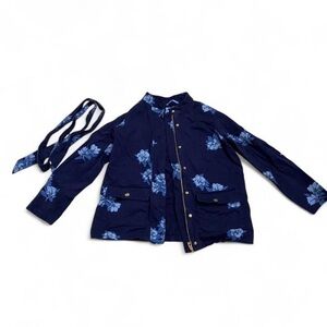 Draper James Blue Floral‎ Utility Jacket